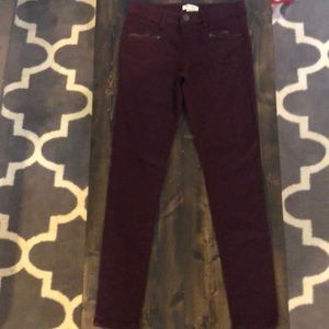 Maroon Mudd girls jeggings
